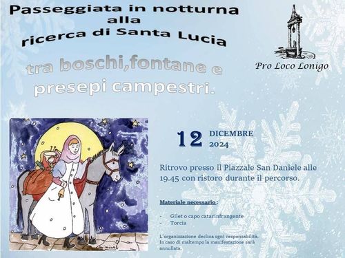 Passeggiata in notturna alla ricerca di Santa Lucia